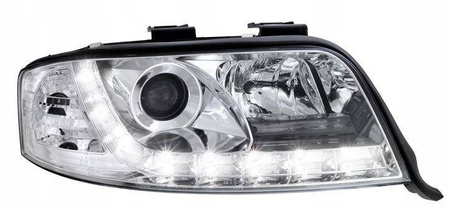 Audi A6 faruri CHROM DAYLIGHT