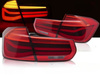 Lumini LED spate pentru BMW F30 11-18 LED bar seq roșu