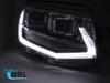 LED TUBE LIGHT BLACK DRL SEQ faruri pentru VW T6 2015-2019