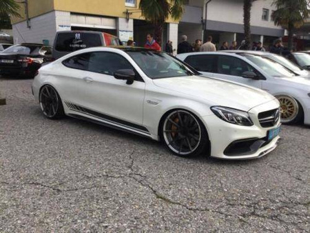 ABȚIBILDURI LATERALE NEGRU MAT MERCEDES COUPE W205