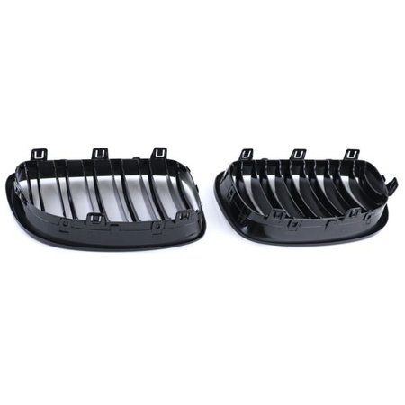 GRILĂ BMW E87/E81 07-11 DUBLU GLOSAT NEGRU