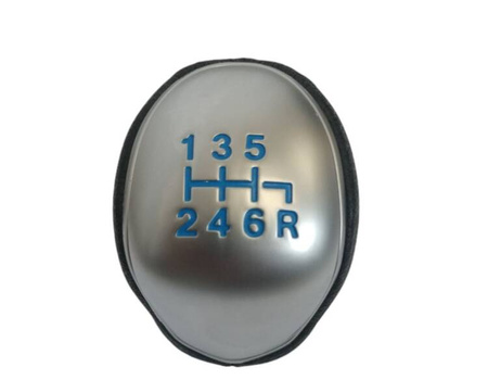 Buton schimbător de viteze FORD RS, R pentru treapta a 6-a, albastru