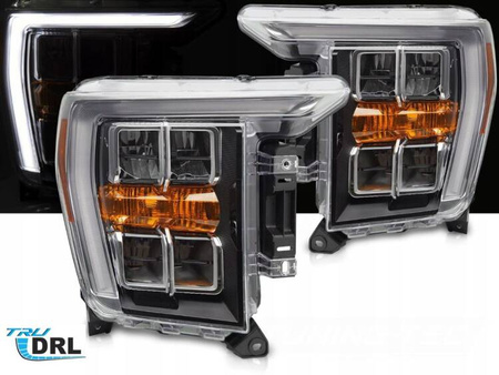 Faruri cu LED-uri negre pentru Ford F150 MK14 20-23