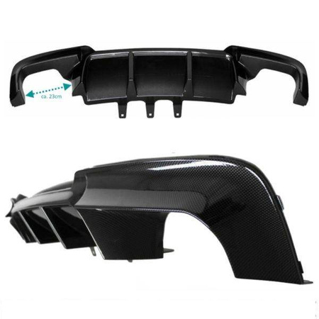 DIFUZOR BMW F10 F11 10-18 LOOK M5 NEGRU CARBON