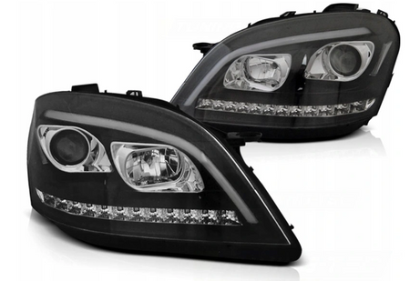 Lămpi Mercedes W164 Ml M-class 05-07 Negru Led Seq