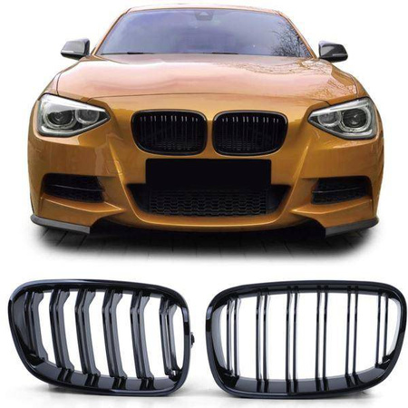 GRILĂ (RINICHI) BMW F20 11-15 NEGRU LUCIOS