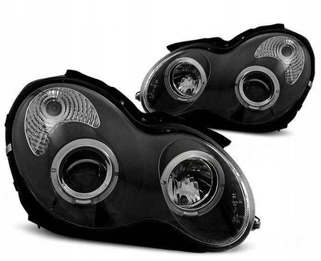 Lămpi Mercedes Clasa C W203 W203 00-04 lentile negre
