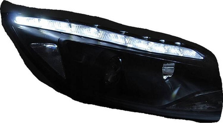FARURI CU LED NEGRU FORD FOCUS 3 MK3 11-14