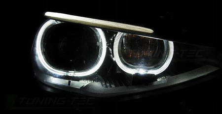 Faruri Bmw F20 F21 F21 11-14 a condus ringlights negru