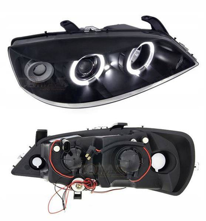 Faruri Opel Astra G BLACK RINGI