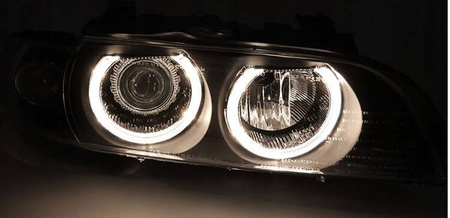 BMW E39 LCI 00-03 Lampa Xenon D2s Black Ring