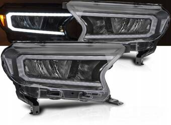 Lumini frontale negre Full LED pentru Ford Ranger V