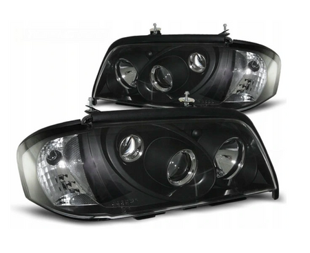 Lămpi Mercedes W202 Clasa C 93-00 Lentile negre