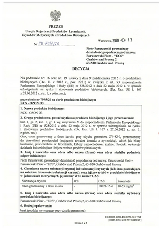 Compania generator de ozon DAWID 2