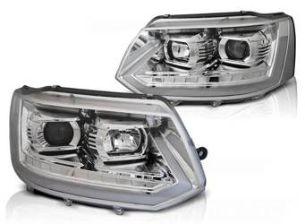 Faruri noi VW T5 10-15 LED TUBE CHROME CHROME T6 LOOK DRL LIFT