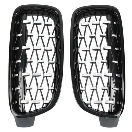 GRILĂ (RINICHI) BMW F30/F31 DIAMEND LOOK NEGRU CROMAT