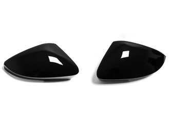 Carcase oglinzi laterale pentru Skoda Octavia Mk3 VW T-ROC negru lucios
