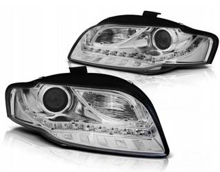 Faruri Audi A4 B7 04-08 cromat led