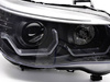 Faruri ANGEL EYES LED 3D NEGRE pentru BMW E60 E61 03-07