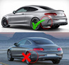 DIFUZOR SPATE MERCEDES C205 A205 COUPE CABRIO 14-