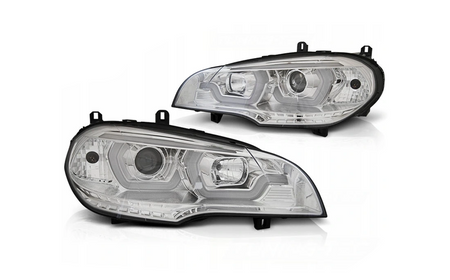 Bmw X5 E70 E70 07-13 Drl Chrome 3d faruri 3d