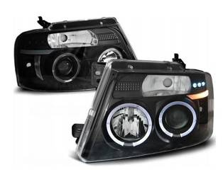Faruri Ford F150 mk 11 mk 11 04-08 angel eyes negru