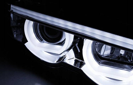Faruri Bmw E38 94-01 Ringi 3d Led Chrome