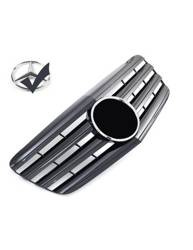 GRILĂ MERCEDES W211 S211 06-09 CROM NEGRU LUCIOS
