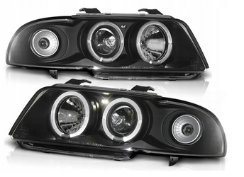 Faruri A4 B5 NEGRU SENSORI + ANULE NEGRE