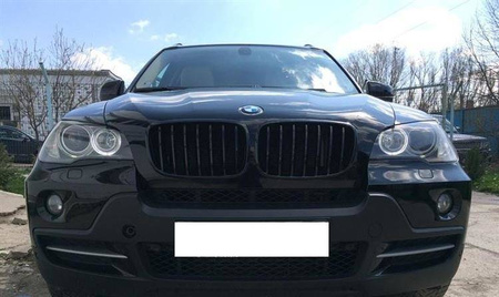 GRILĂ (RINICHI) BMW E70 E71 X5/X6 07-14 NEGRU LUCIOS