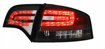 AUDI A4 B7 04-07 sedan negru lămpi cu LED-uri