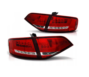 Audi A4 B8 B8 08-11 Sedan Roșu Alb Led Lights