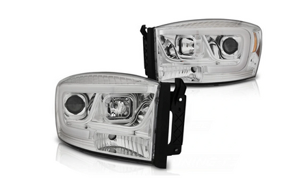 Faruri Dodge Ram 06-08 Tube Light Chrome