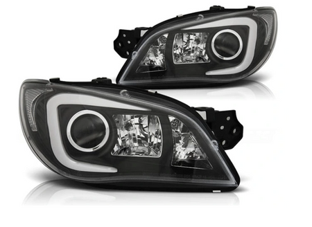 Subaru Impreza Ii Gd 06-07 negru Tube negru lămpi cu LED-uri