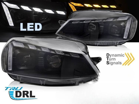 Faruri full LED negre VW Golf 7 17-19