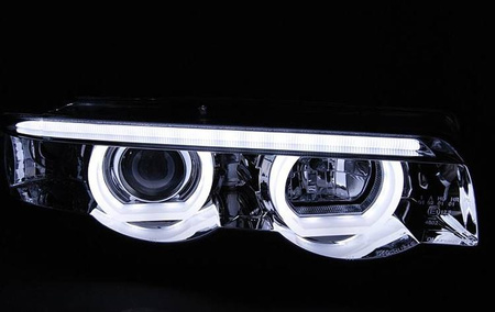 Faruri Bmw E38 94-01 Ringi 3d Led Chrome
