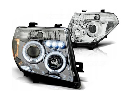 Lămpi Nissan Navara D40 Pathfinder 05- Inele cromate