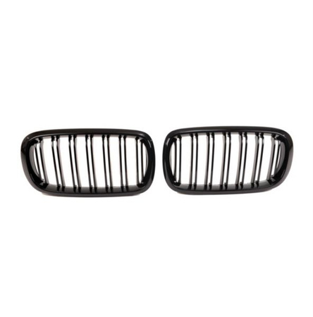 GRILĂ (KIDNEY) PENTRU BMW X5 X6 13-18 NEGRU LUCIOS