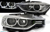 Faruri BMW F30 F31 Angel Eyes LED negru