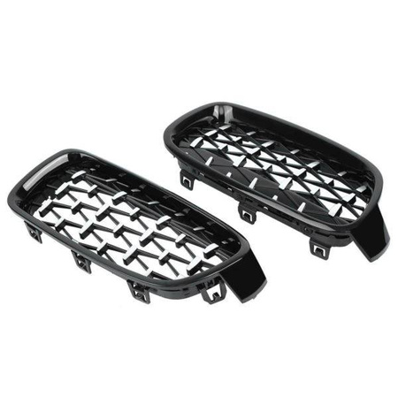 GRILĂ (RINICHI) BMW F30/F31 DIAMEND LOOK NEGRU CROMAT