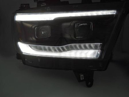 Faruri LED negre pentru Dodge Ram 19-22