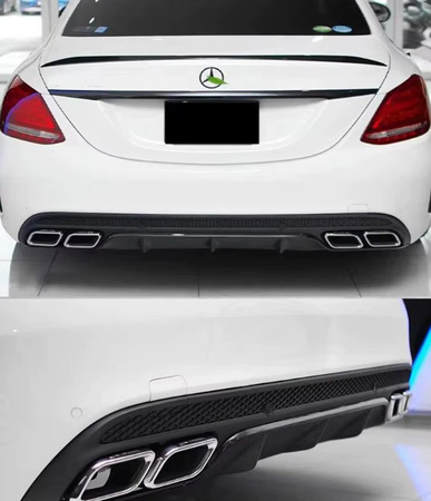 Vârfuri de eșapament Mercedes W213, GLC X253 crom