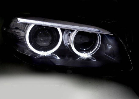 F10 F11 lumini față 10-13 RINGI LED DRL BLACK X