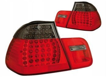 BMW E46 01-05 Sedan Roșu fumuriu cu LED-uri