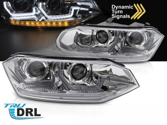 Faruri Lămpi cu lentile LED DRL VW Polo VI 2G (2017-2021) | Indicator dinamic de direcție