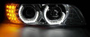 BMW E39 CHROM LED faruri cu LED-uri + ANULE