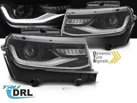 Faruri pentru Chevrolet Camaro 13-15 BLACK LED