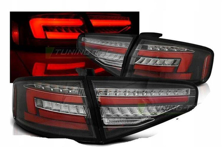 Lămpi negre dts LED pentru Audi A4 b8 12-15 sedan