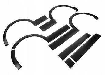 Extensii ale arcadelor de roți, ornamente de ușă VW T5 03-15 LONG  L2