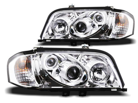 Lămpi Mercedes W202 Clasa C 93-00 cu lentilă cromată